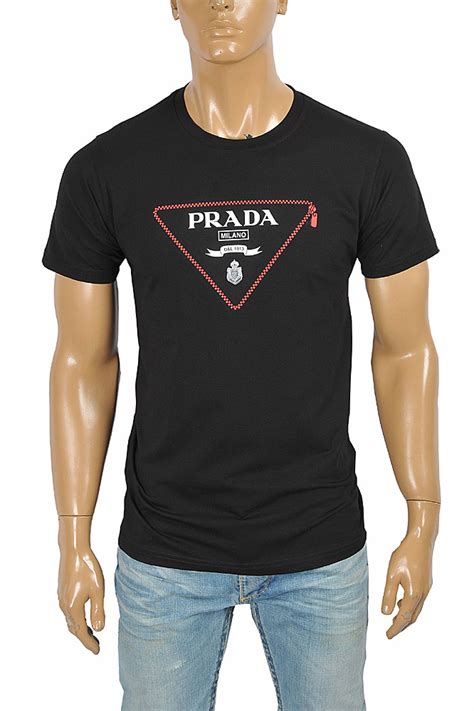 Prada men's t shirts clearance